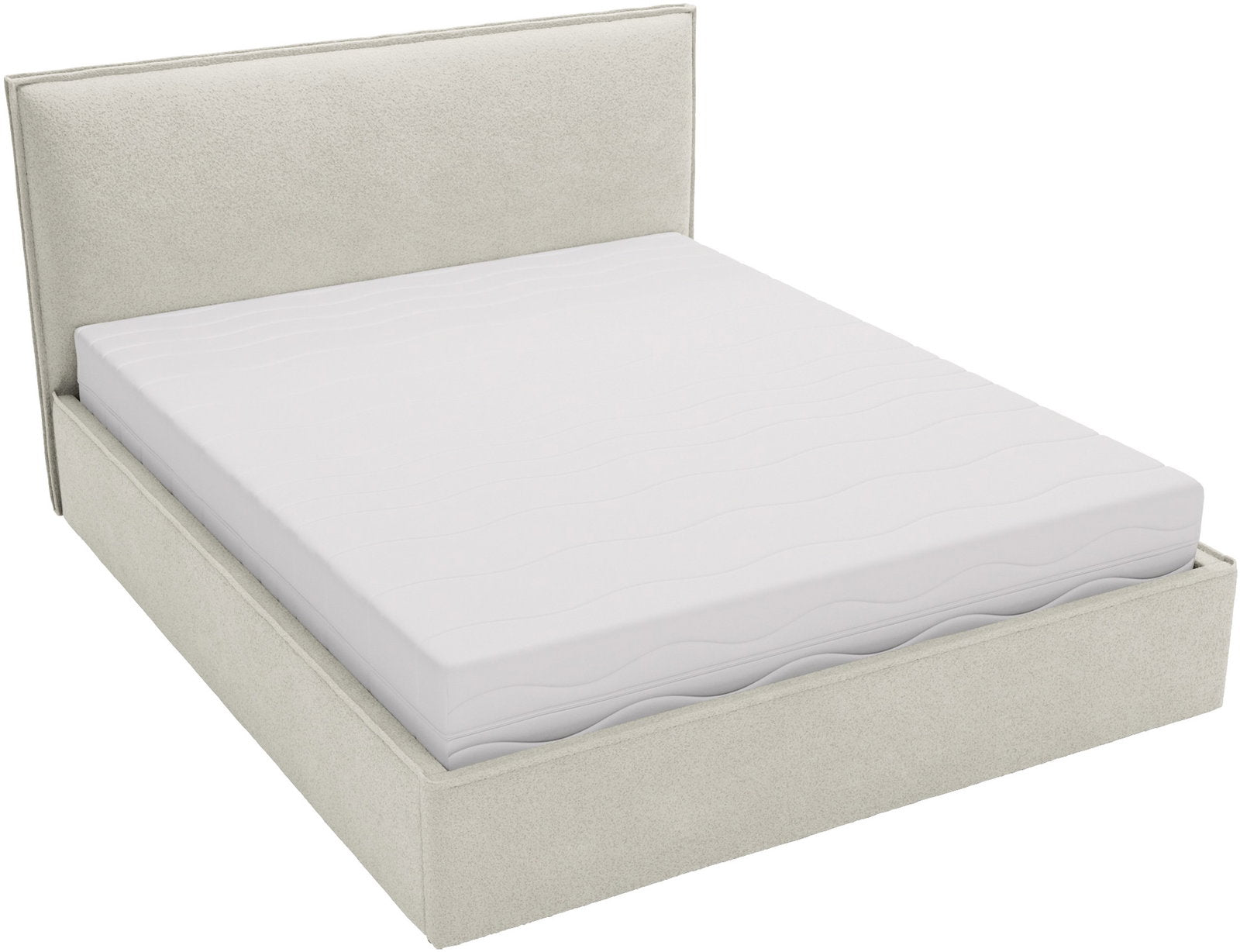 Επενδυμένο Κρεβάτι Bianco Grant-Κρεμ-180 x 200