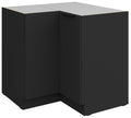 Επιδαπέδιο ντουλάπι γωνιακό Arianna 90x90 DN 2F BB-Μαύρο
