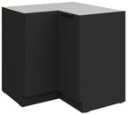 Επιδαπέδιο ντουλάπι γωνιακό Arianna 90x90 DN 2F BB-Μαύρο