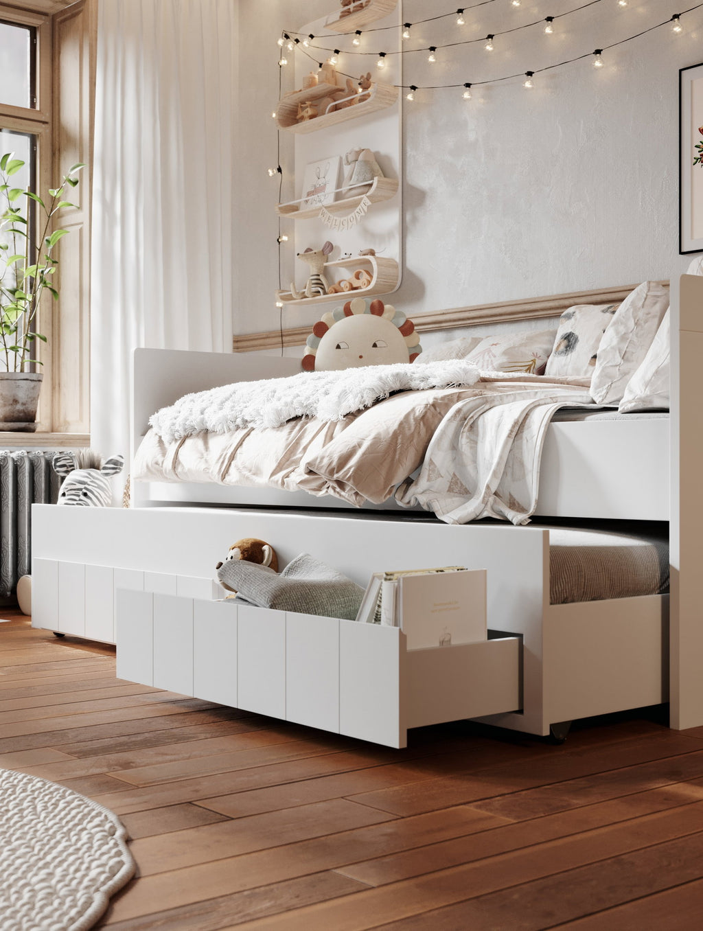 Καναπές Κρεβάτι Calmo24-90x200-Λευκό