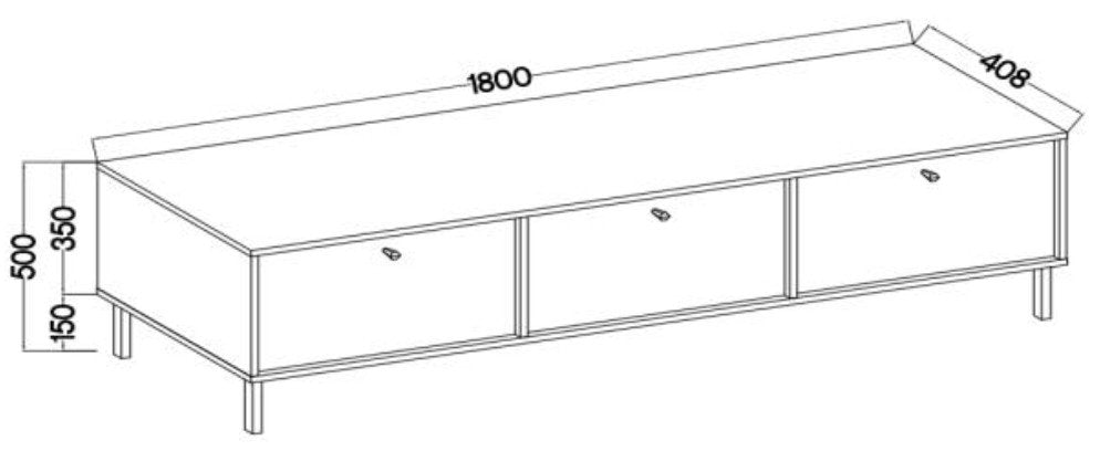 Έπιπλο Τηλεόρασης Siera 3D-Χακί