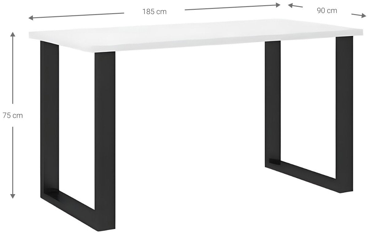 Τραπέζι Kingsale-185 x 90-Leuko