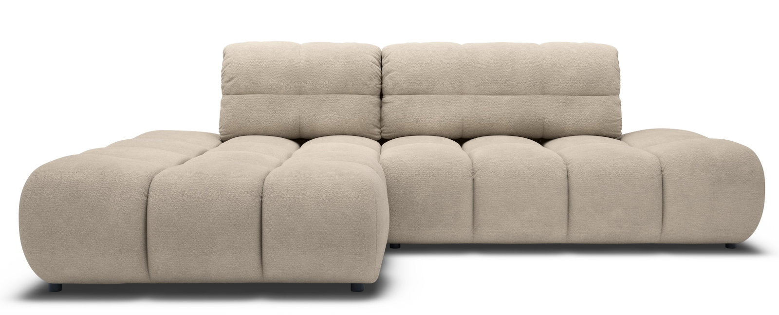 Γωνιακός καναπές Elenor-Μπεζ-Αριστερή