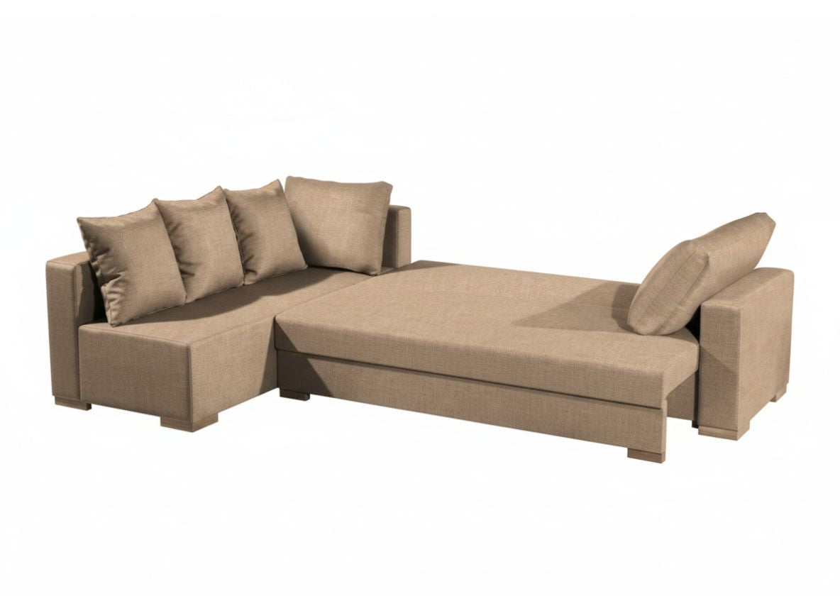 Γωνιακός καναπές Trendy-Δεξιά-265φ 165β εκ.-Sand