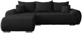 Γωνιακός Καναπές Ubo L-Μαύρο-Αριστερή