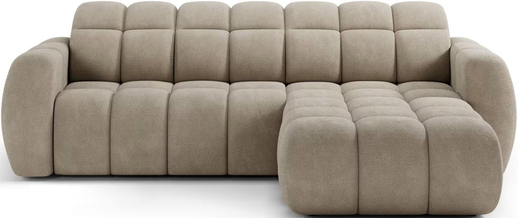 Γωνιακός καναπές Comfora-Μπεζ-Δεξιά