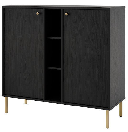 Μπουφές Siera 2F Shelf-Μαύρο