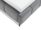 Επενδυμένο Κρεβάτι Amber Velluto-Τερακότα-140 x 200