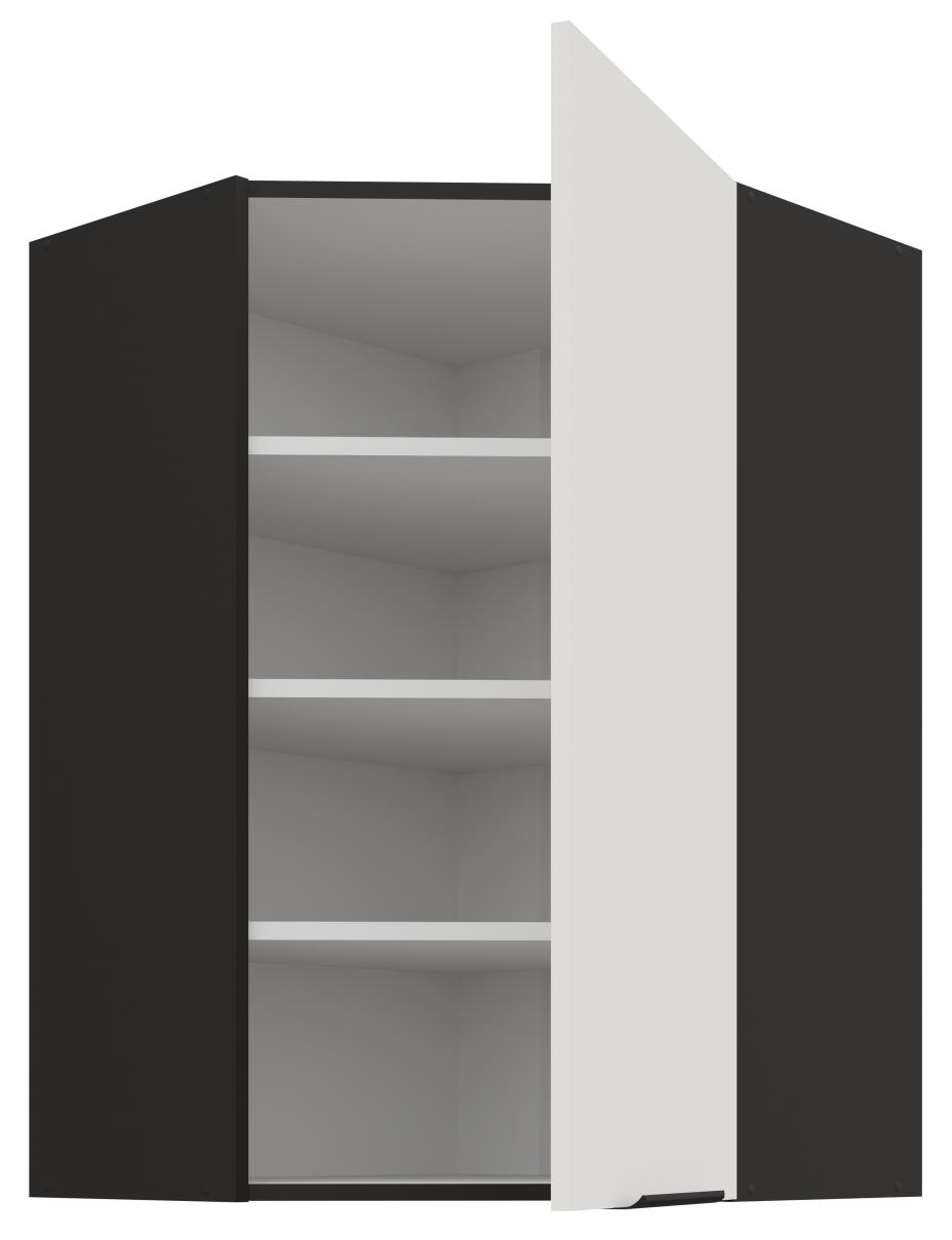 Κρεμαστό ντουλάπι γωνιακό Arianna 60x60 GN 90 1F-Λευκό