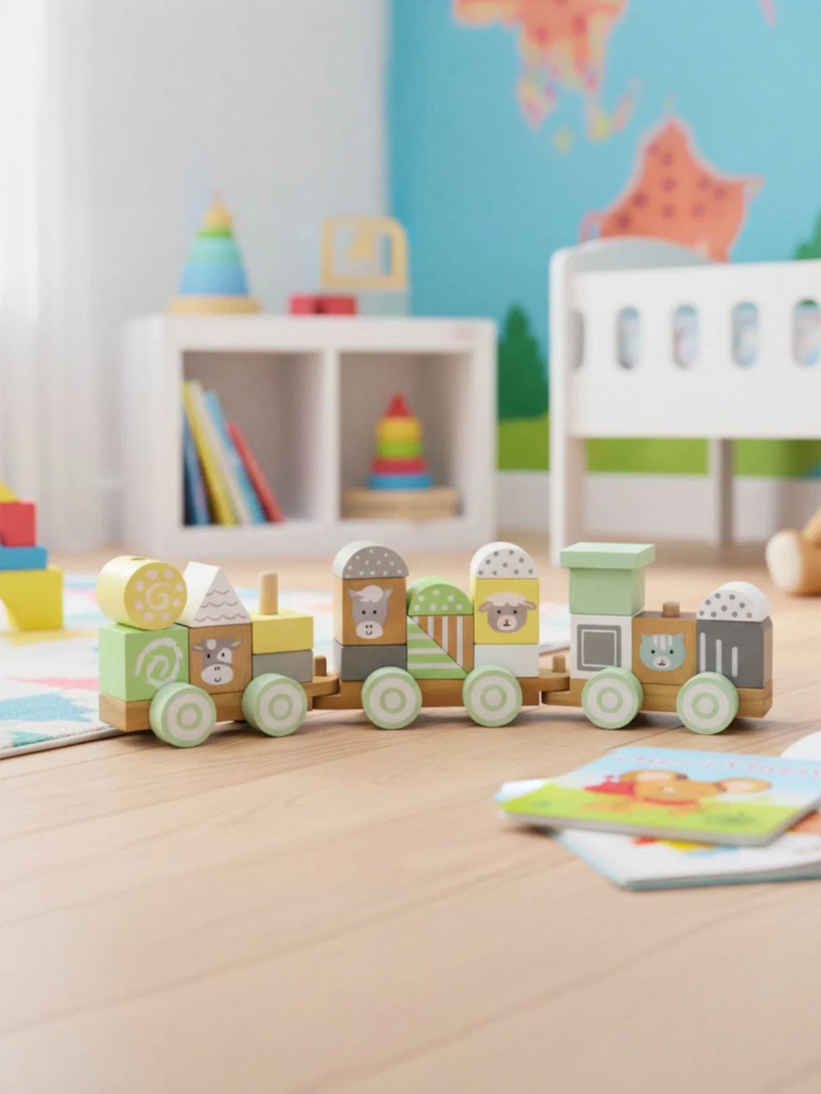 Παιδικό τρενάκι με τουβλάκια Joyland Train Blocks