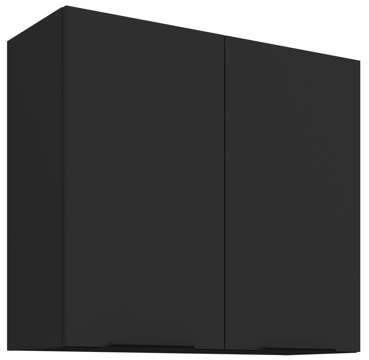 Κρεμαστό ντουλάπι Arianna 80 G 72 2F-Μαύρο