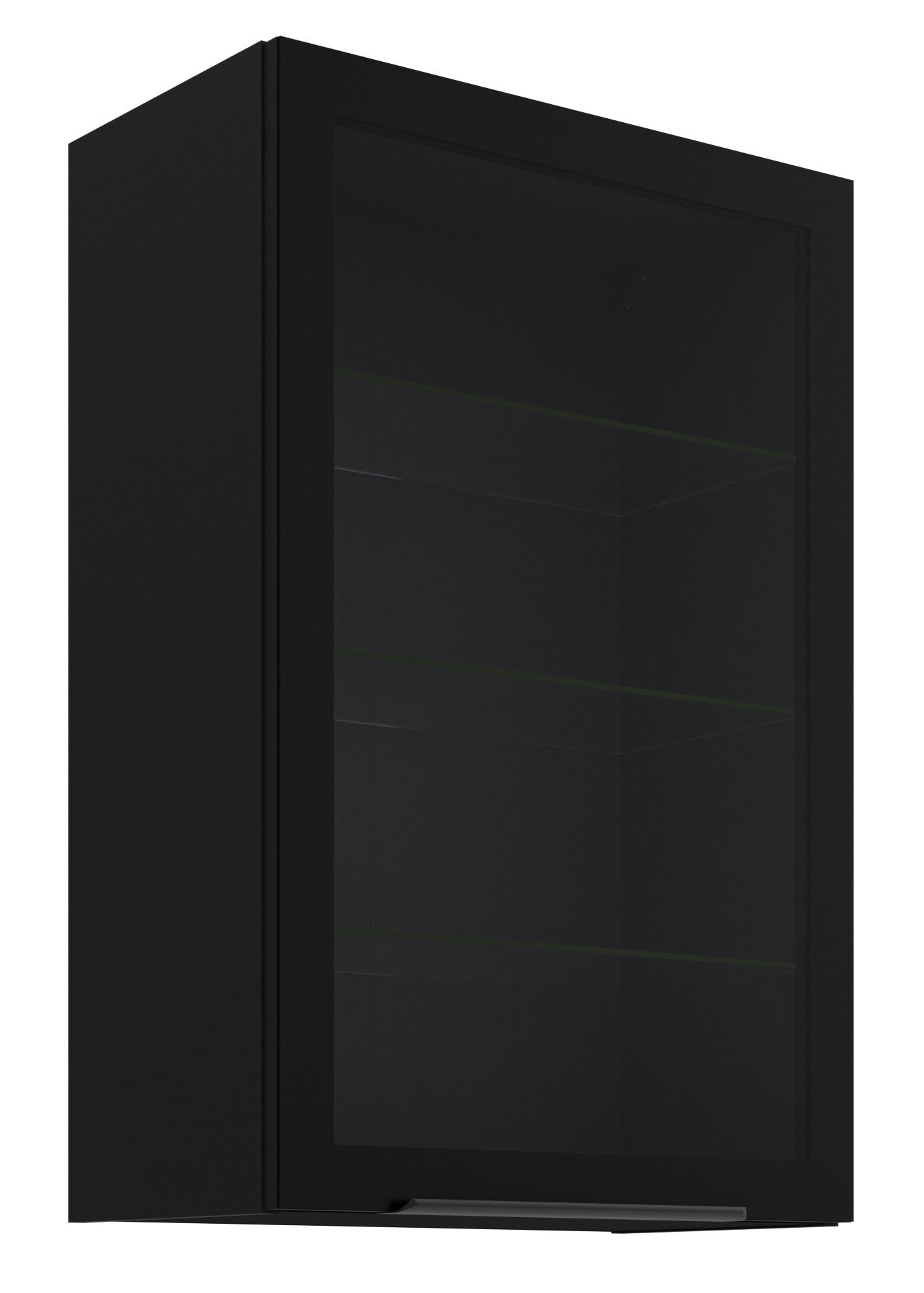 Κρεμαστή βιτρίνα Universal 60 GS 90 1F-Μαύρο