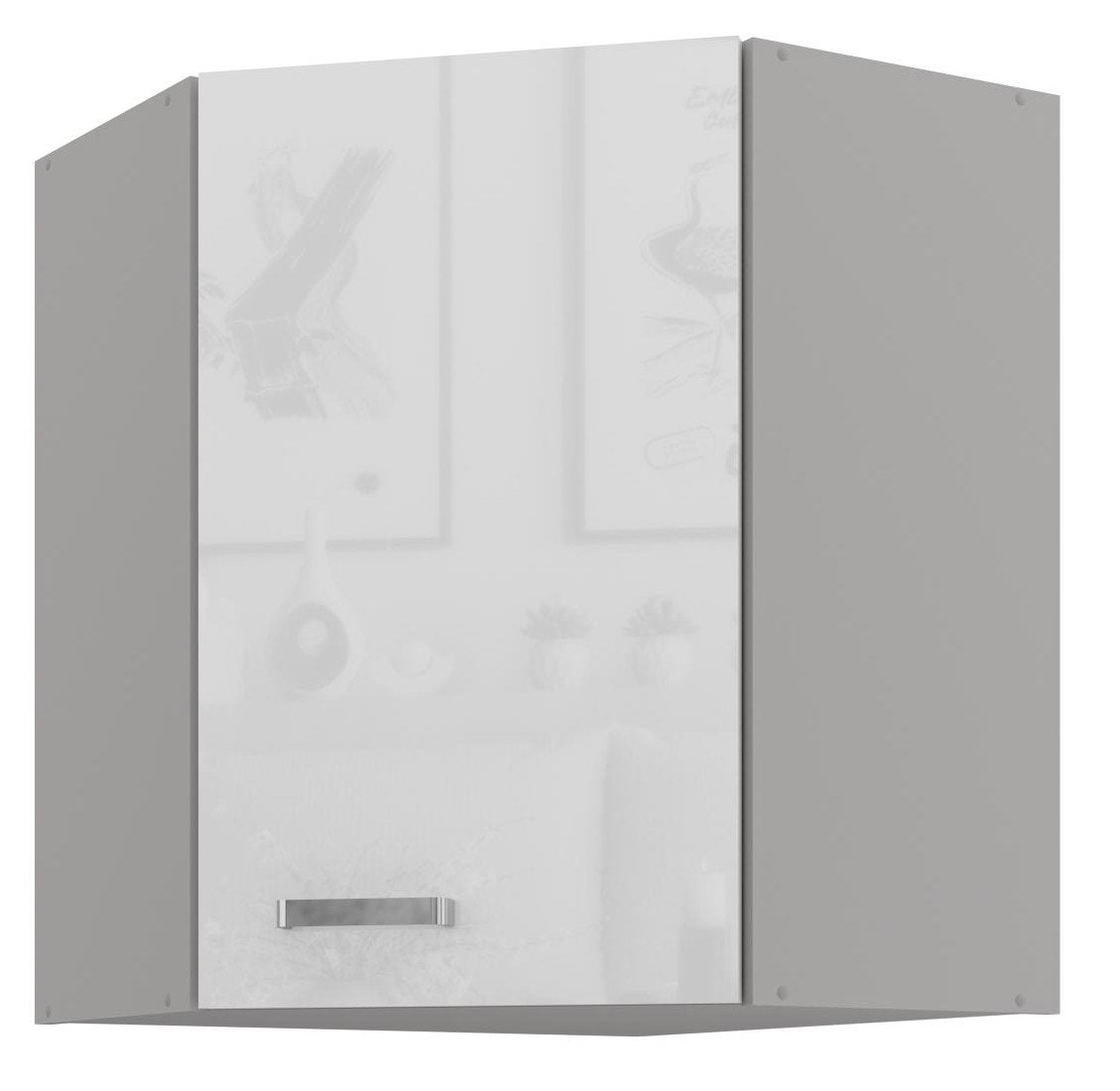 Κρεμαστό ντουλάπι γωνιακό Ramon 60x60 GN 72 1F