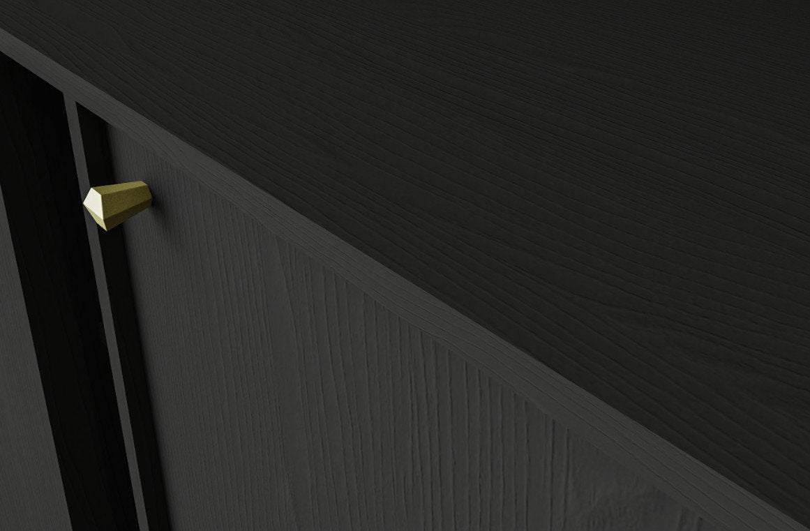 Μπουφές Siera 2F 2S Shelf-Μαύρο