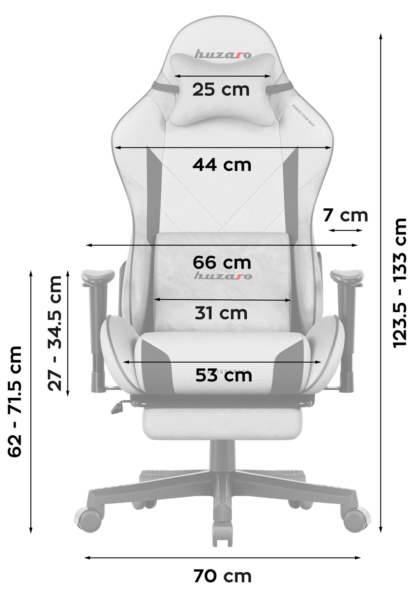 Καρέκλα Gaming Force 5.7 – Γκρί