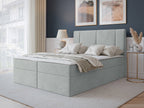Επενδυμένο Κρεβάτι Michelle-140 x 200-Γκρι Ανοιχτό