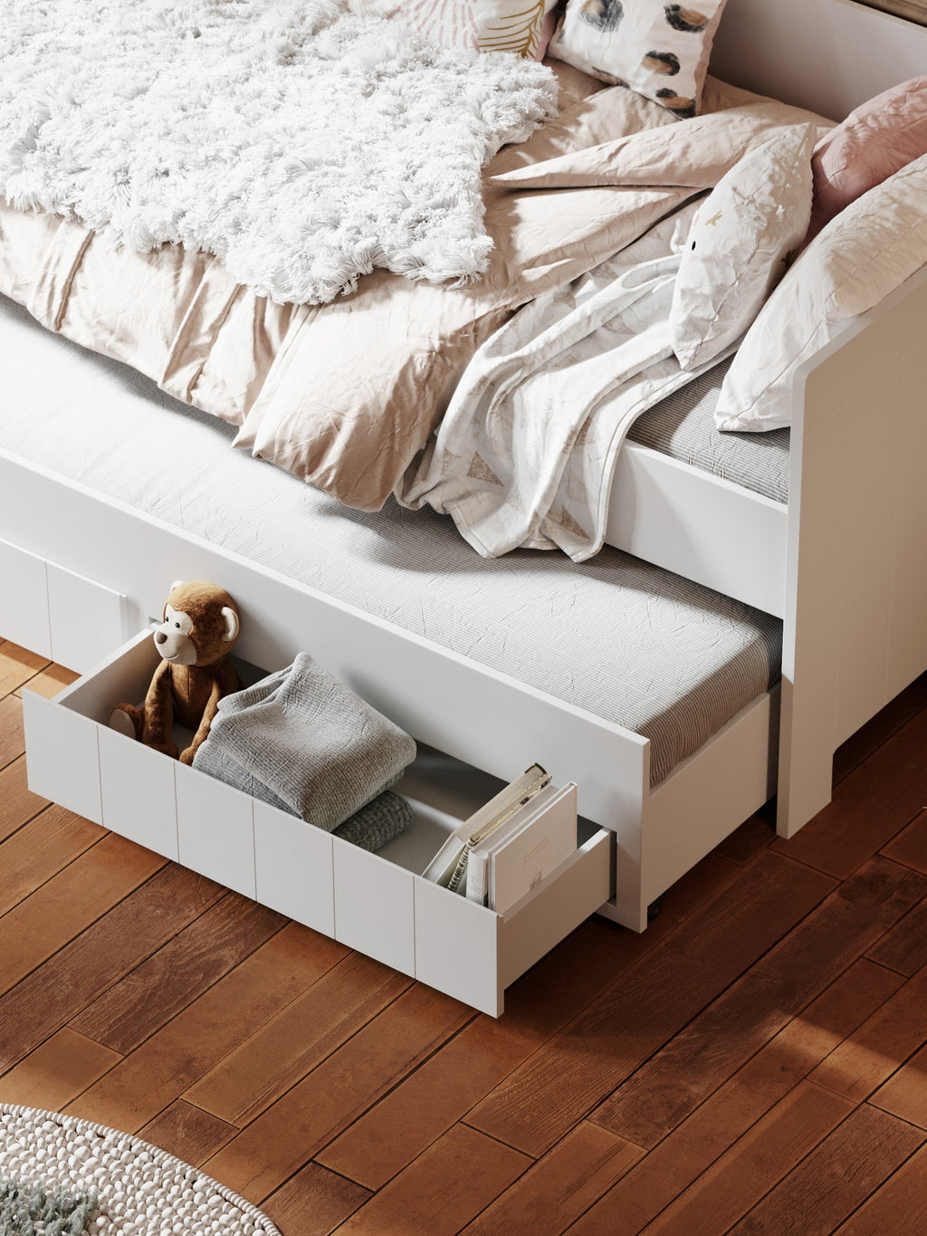 Καναπές Κρεβάτι Calmo24-90x200-Λευκό