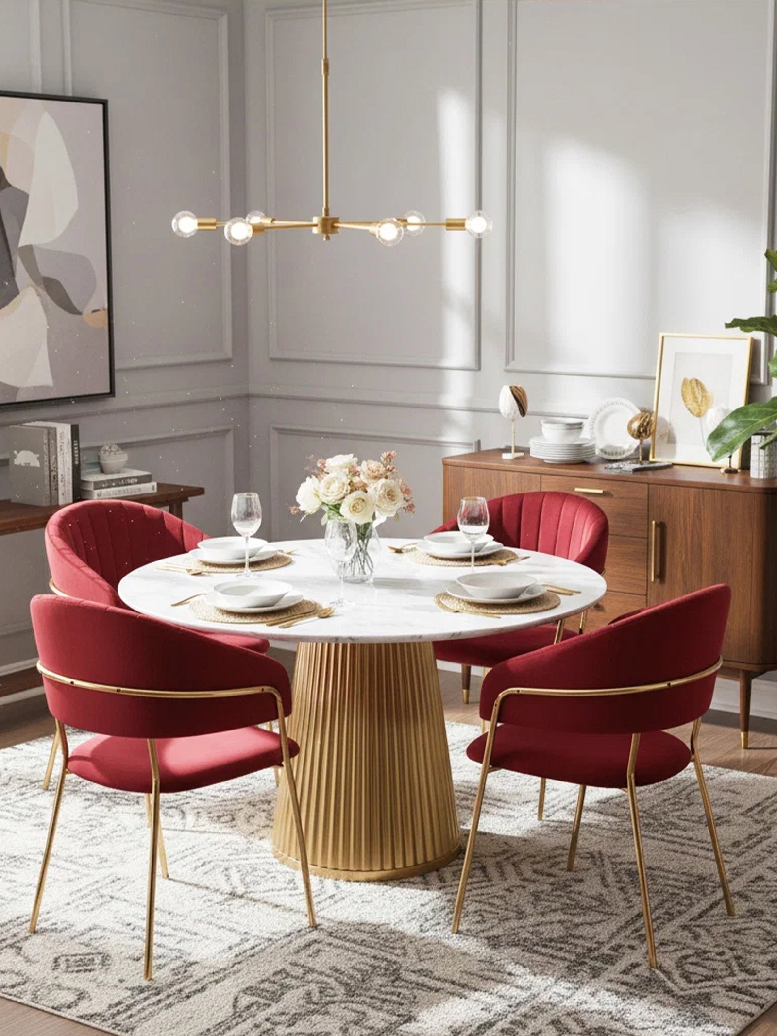 Καρέκλα Byron-Μπορντώ