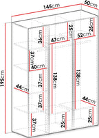 Ντουλάπα Luca Τρίφυλλη-Λαδί