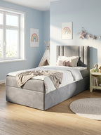 Επενδυμένο κρεβάτι Carmen Mini-Gkri-100 x 200-Aristera