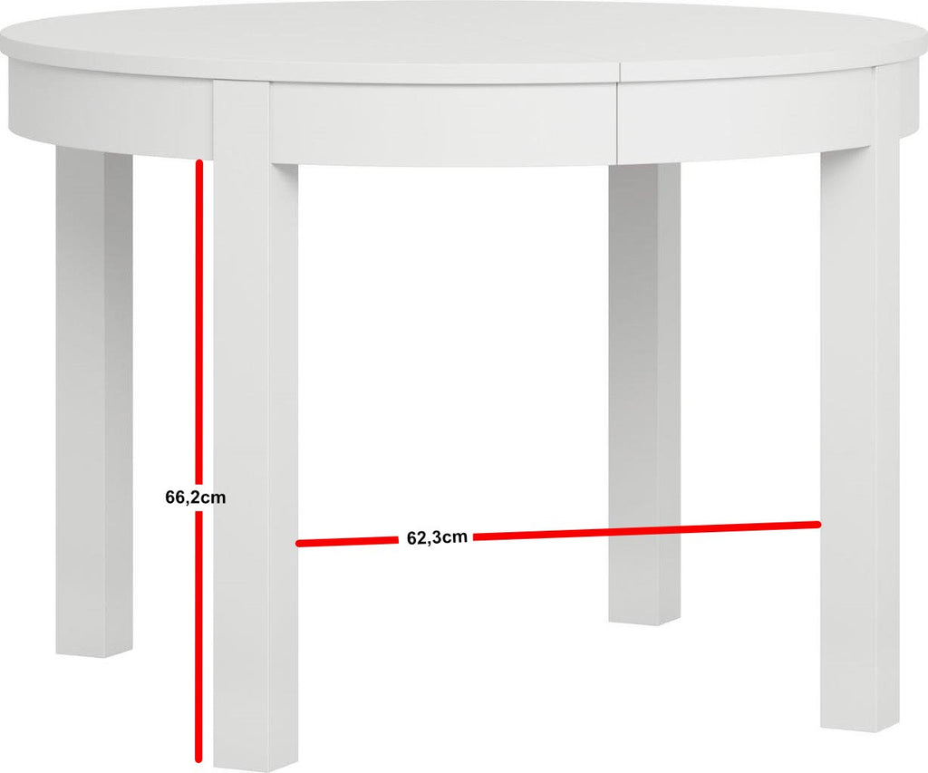 Τραπέζι Simple Round επεκτεινόμενο