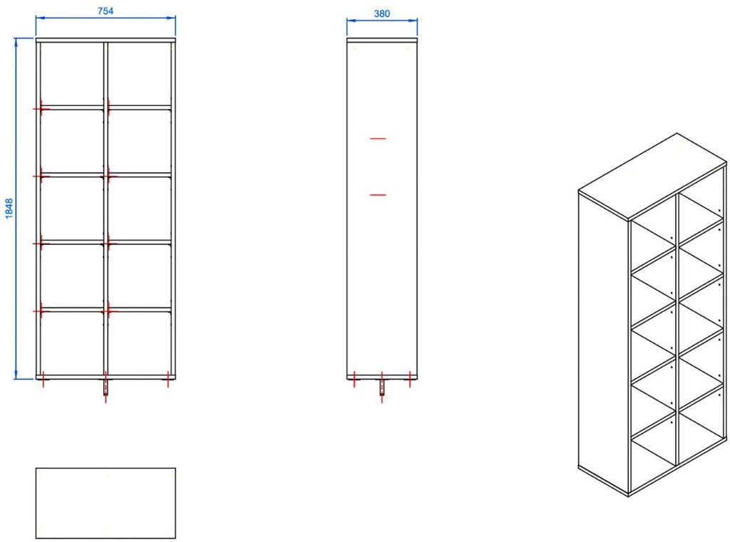 Βιβλιοθήκη Simple 2x5