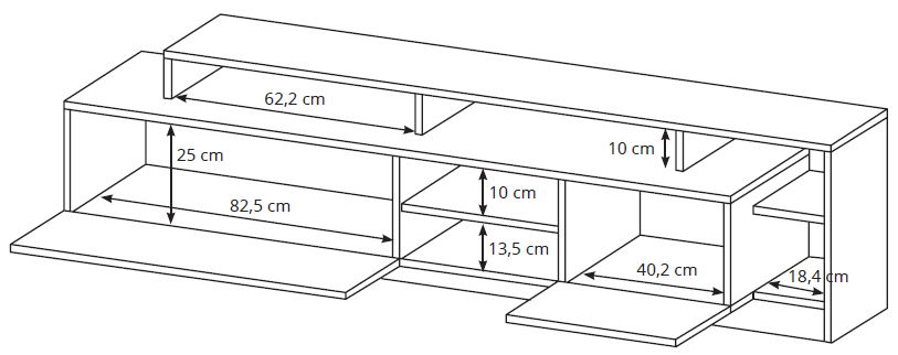 Σύνθετο σαλονιού Oak-Leuko Fusiko