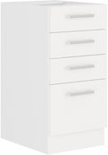 Επιδαπέδιο ντουλάπι Ellore 40D 4S-Leuko