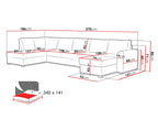 Γωνιακός καναπές Wilma large
