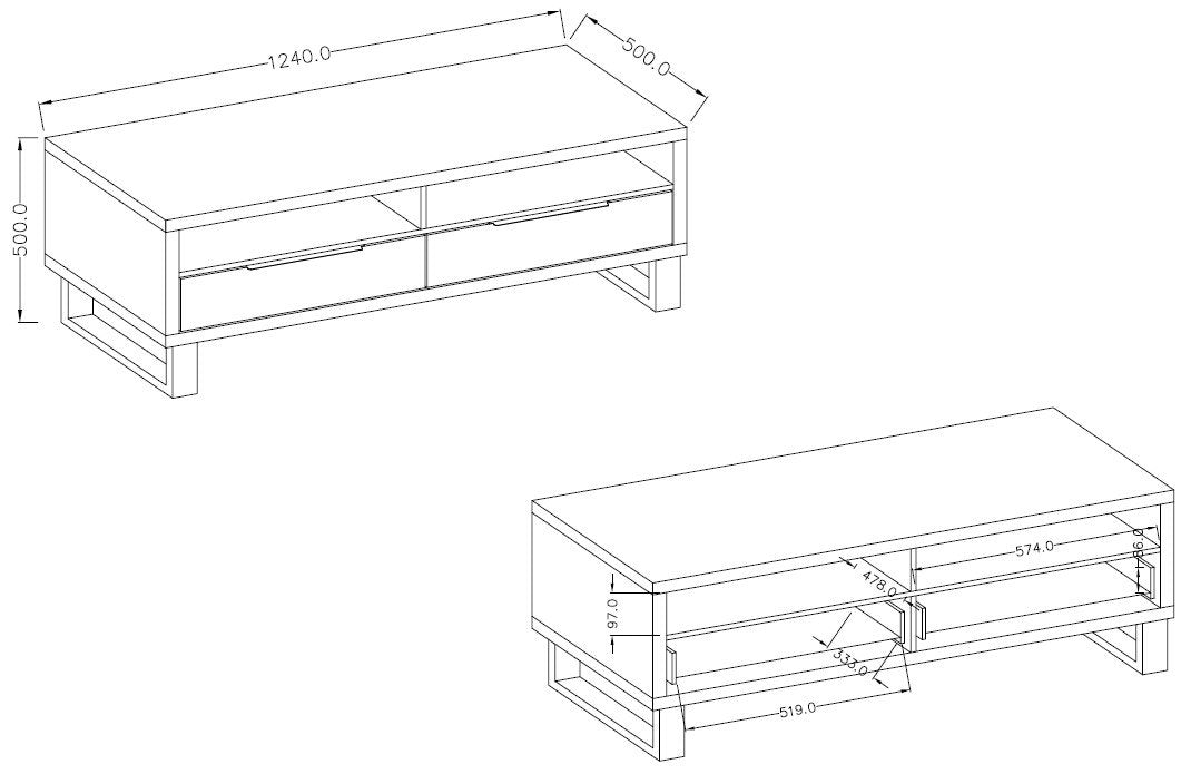 Έπιπλο τηλεόρασης Halley mini-Fusiko