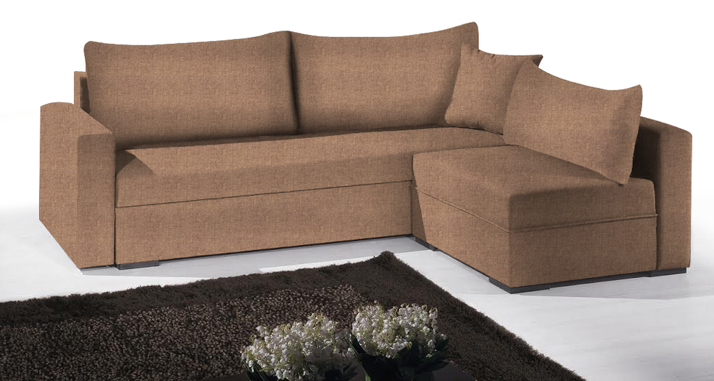 Γωνιακός καναπές Kleio-215φ 160β-MInk