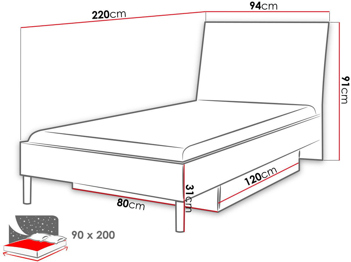Παιδικό Κρεβάτι Raj 3-Roz