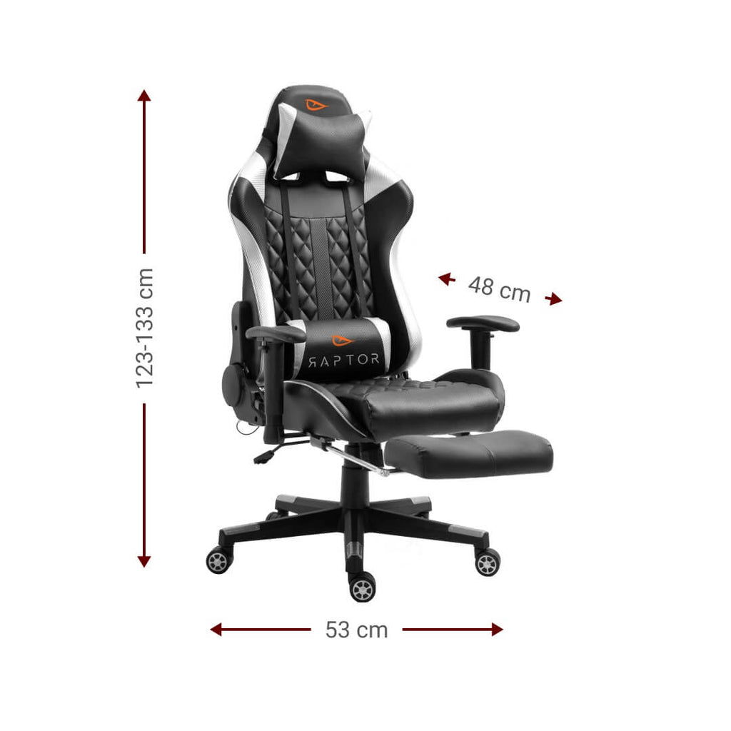 Καρέκλα Gaming Raptor Spectre-Λευκό