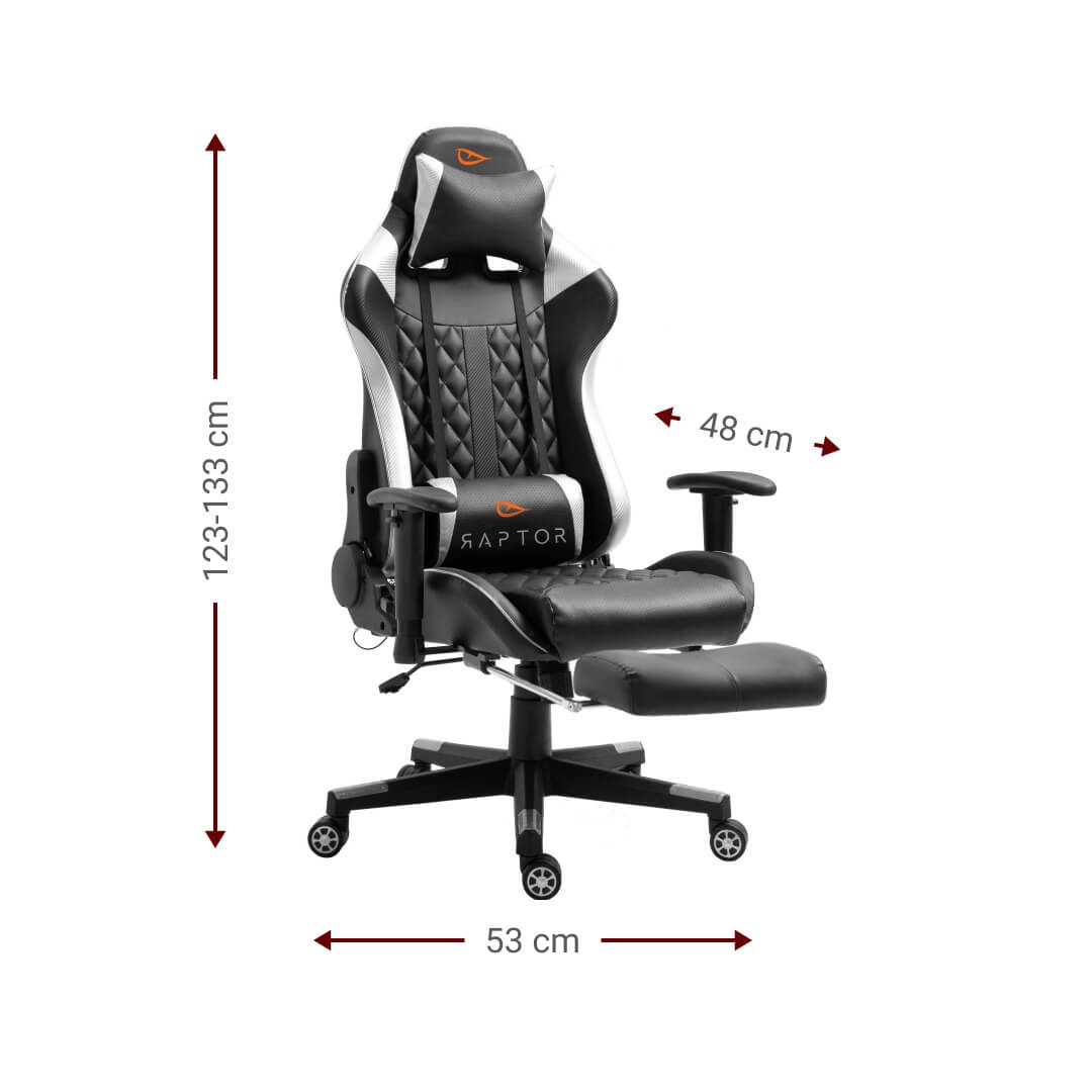 Καρέκλα Gaming Raptor Spectre-Λευκό