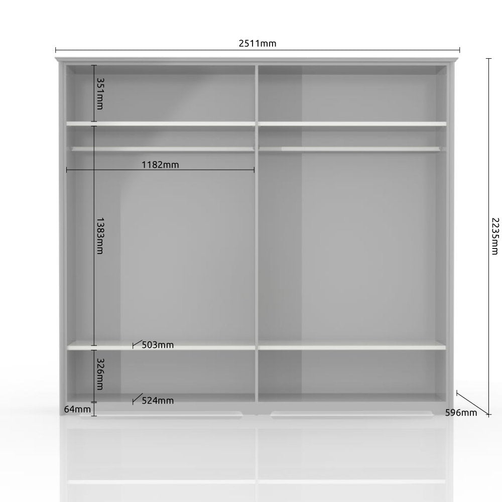 Ντουλάπα τετράφυλλη Toscana 4D