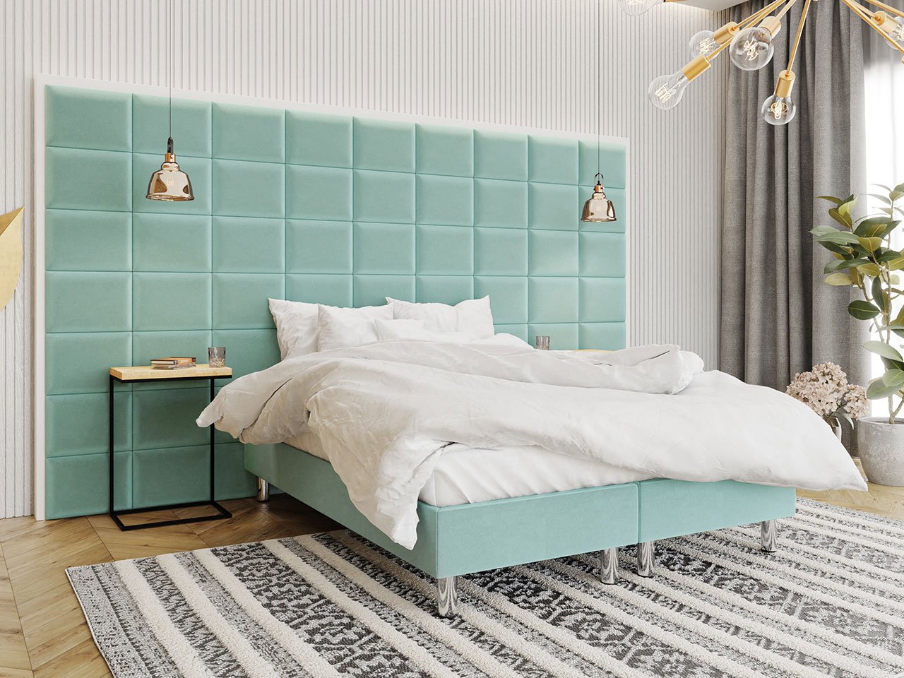 Επενδυμένο Πάνελ τοίχου 30x30-Menta