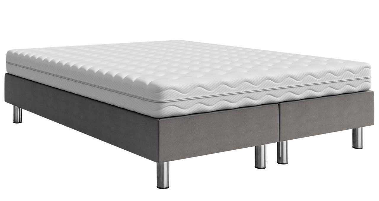 Επενδυμένο κρεβάτι Lux-Baza-Gkri-200 x 160 x 30
