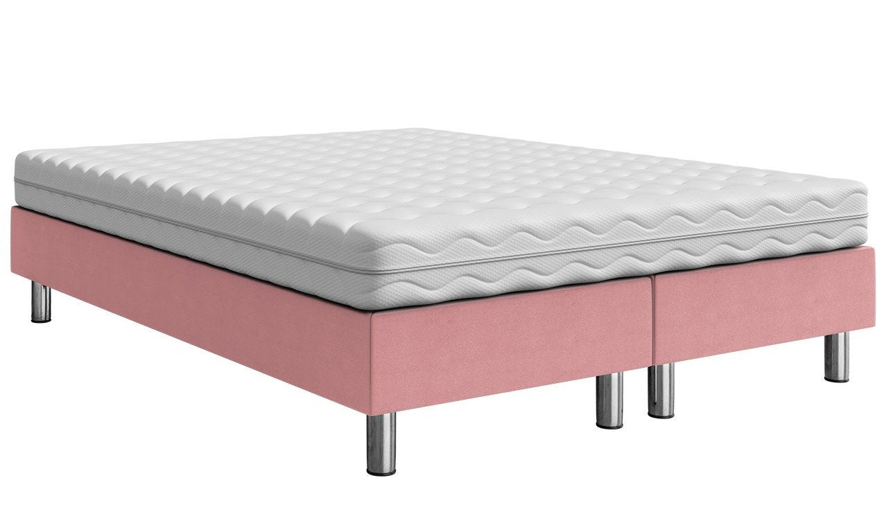 Επενδυμένο κρεβάτι Lux-Baza-Roz-200 x 180 x 30