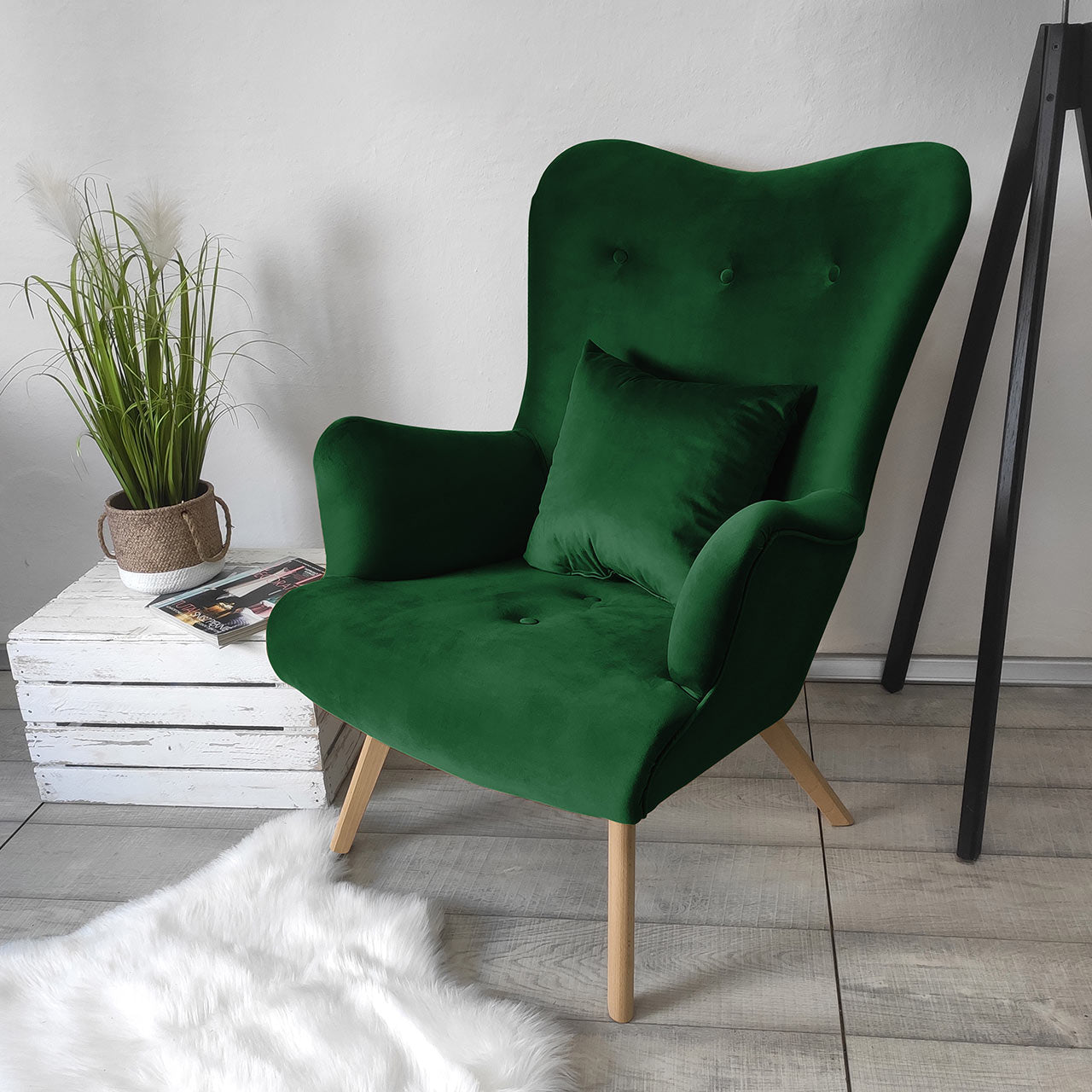 Πολυθρόνα Skandynavia-Prasino