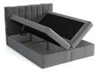 Επενδυμένο κρεβάτι Malmo Box-Mpez-140 x 200