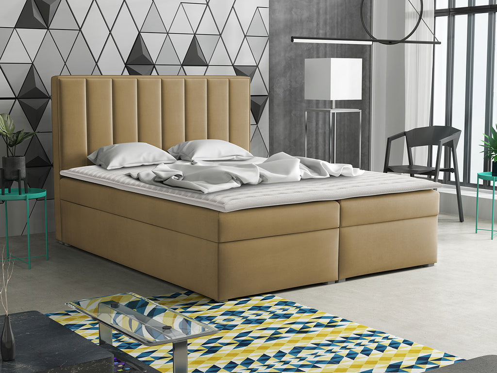 Επενδυμένο κρεβάτι ideal Box-Mpez-160 x 200