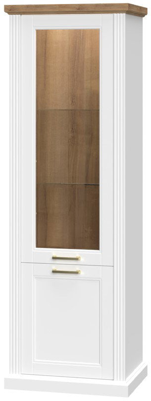 Βιτρίνα ψηλή Tahoma 2D-Leuko