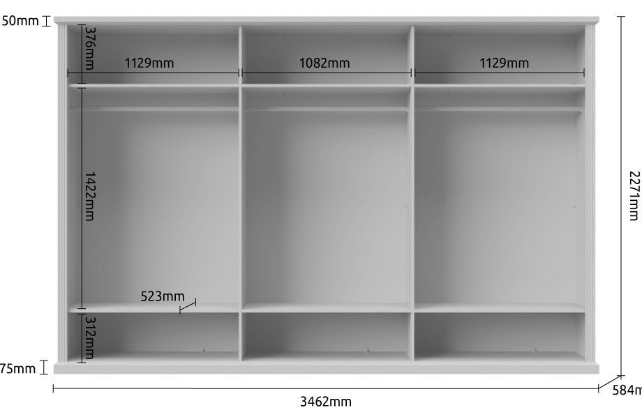 Ντουλάπα εξάφυλλη Tahoma 6D