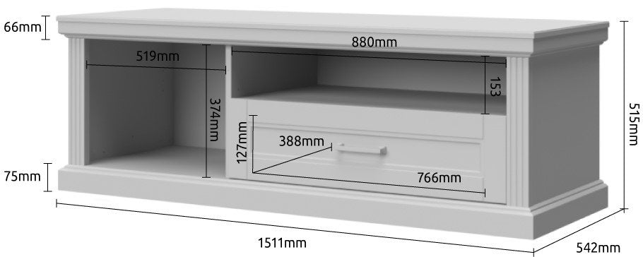 Έπιπλο τηλεόρασης Tahoma 1D1S