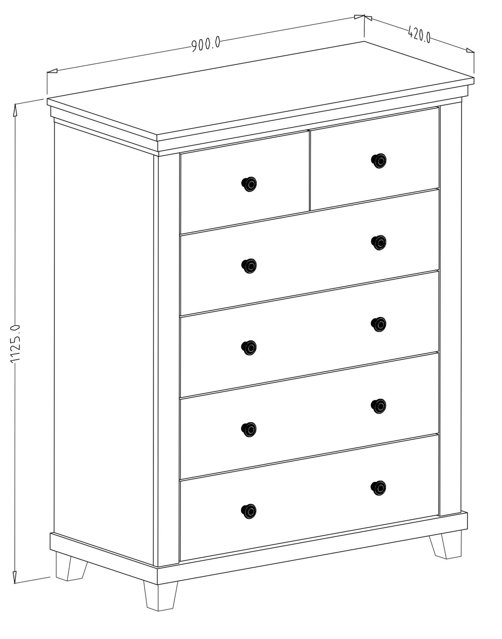 Συρταριέρα Capel 6S