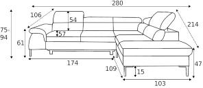 Γωνιακός καναπές Seattle