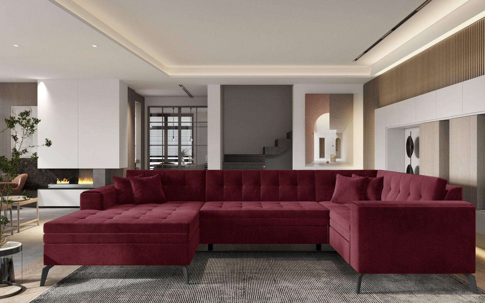 Γωνιακός καναπές Lanvin plus-Αριστερή-Mporntw