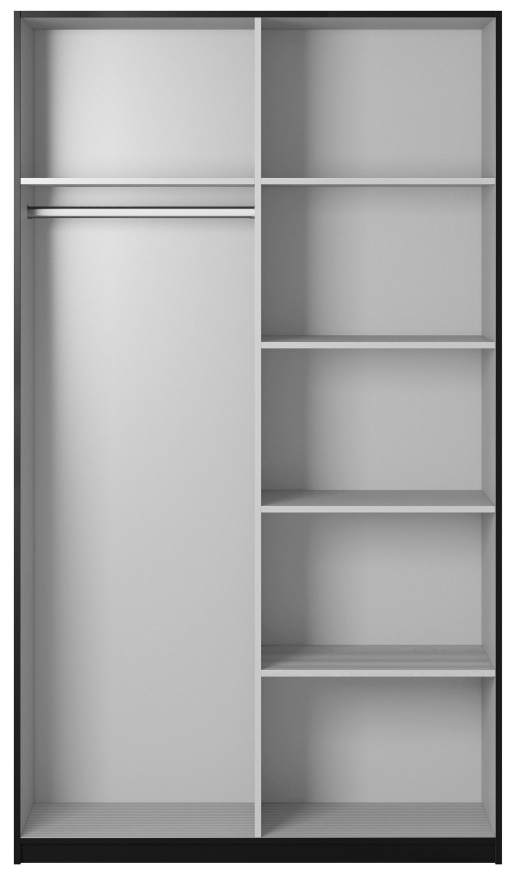 Ντουλάπα συρόμενη Delta II-150x61x210-Μαύρο
