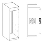 Επιδαπέδιο ντουλάπι ψυγείου Modernus 60 LO 210 2F