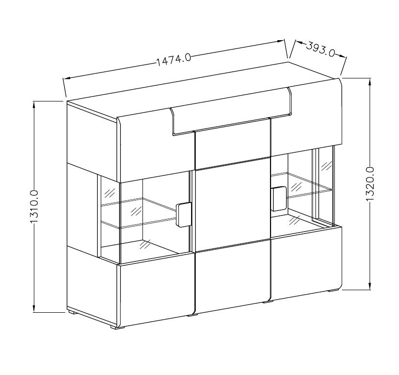Μπουφές Toldo 46-Leuko